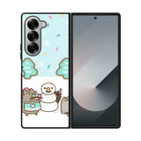 Pusheen The Cat Snow Winter Samsung Galaxy Z Fold 7 5G Case
