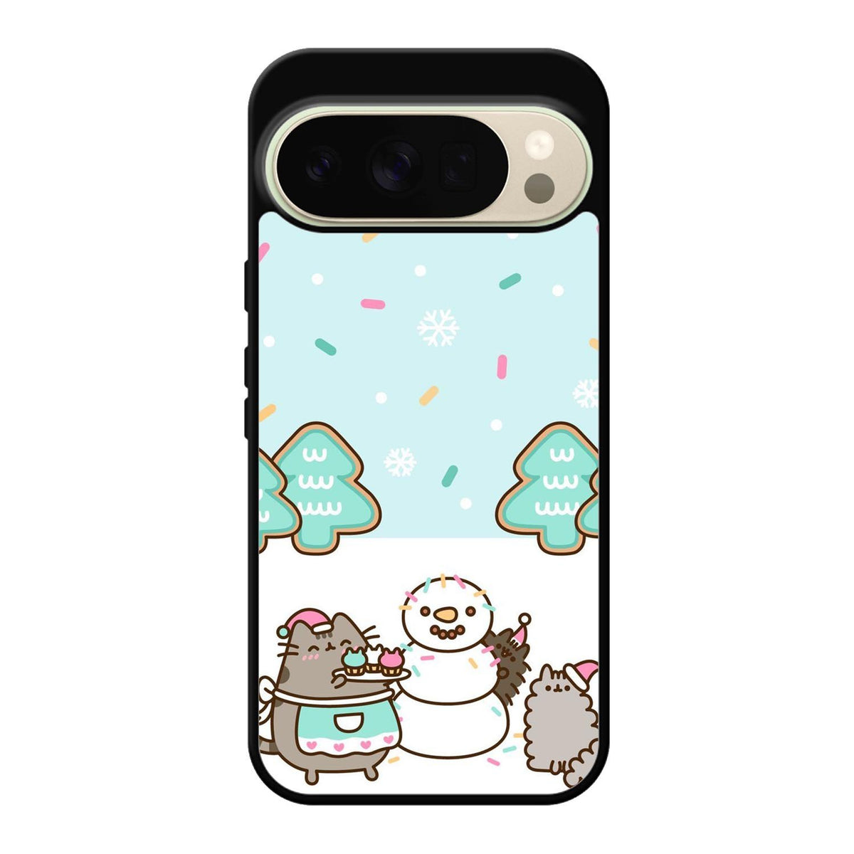 Pusheen The Cat Snow Winter Google Pixel 10 Pro Case