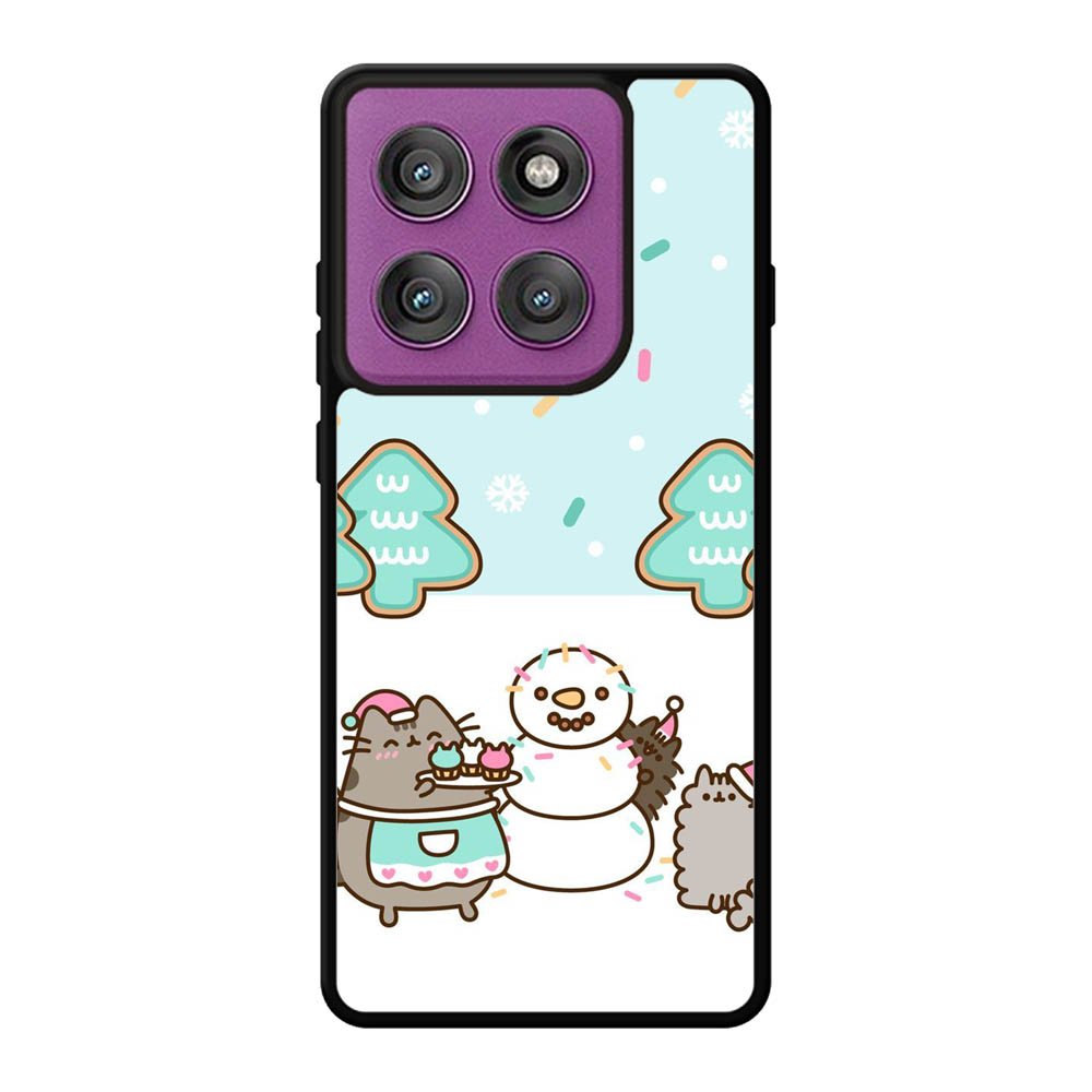 Pusheen The Cat Snow Winter Motorola Moto Edge 60 Pro Case