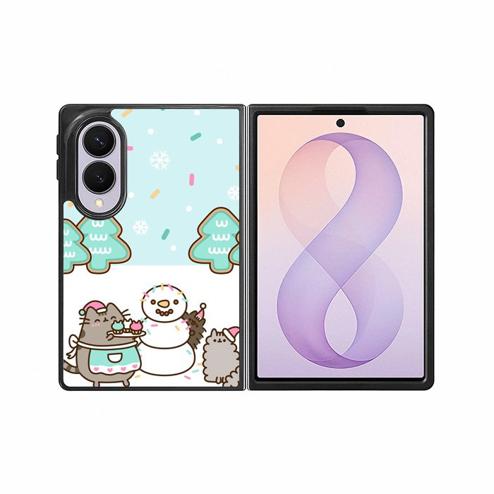 Pusheen The Cat Snow Winter Samsung Galaxy Z Fold 8 Case