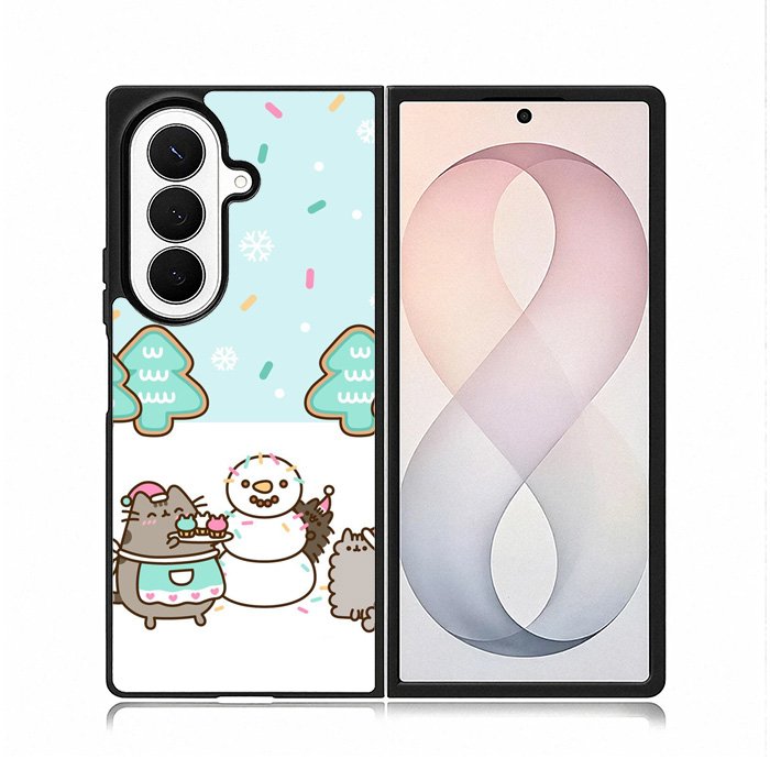 Pusheen The Cat Snow Winter Samsung Galaxy Z Fold 8 Ultra Case