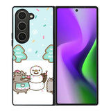 Pusheen The Cat Snow Winter Samsung Galaxy Z Fold 6 Case