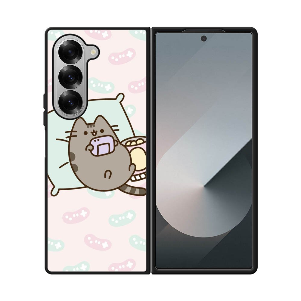 Pusheen The Cat Enjoy Gaming Samsung Galaxy Z Fold 7 5G Case
