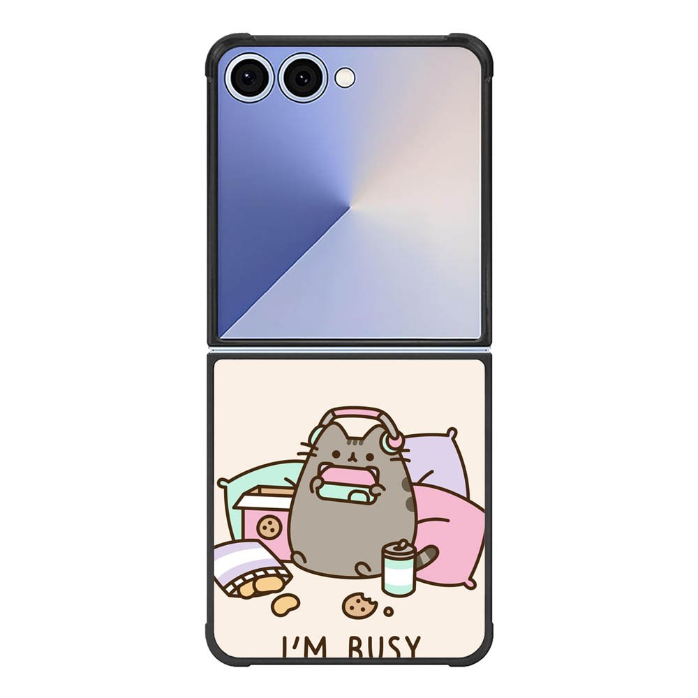 Pusheen The Cat Very Busy Samsung Galaxy Z Flip 7 5G Case