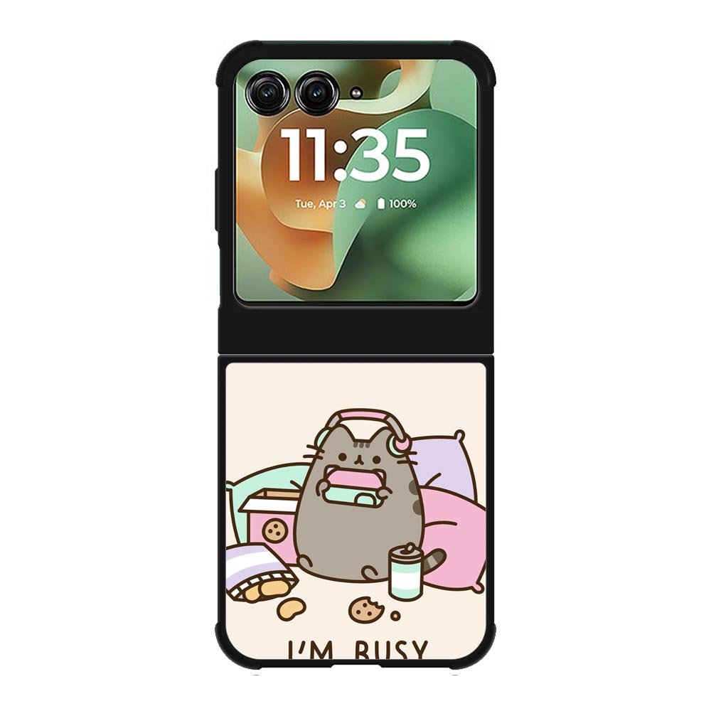 Pusheen The Cat Very Busy Motorola Moto RAZR 2025 Case