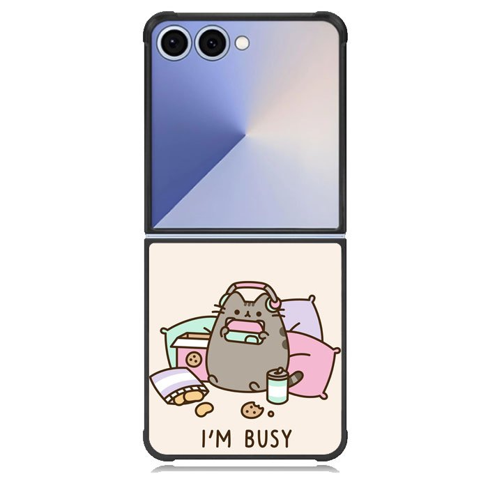 Pusheen The Cat Very Busy Samsung Galaxy Z Flip 7 Case DC1542