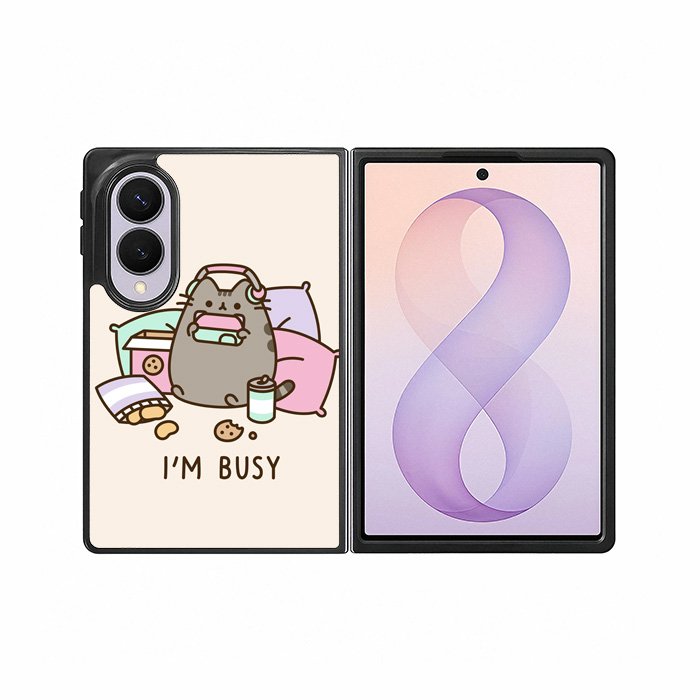 Pusheen The Cat Very Busy Samsung Galaxy Z Fold 8 Case DC1542