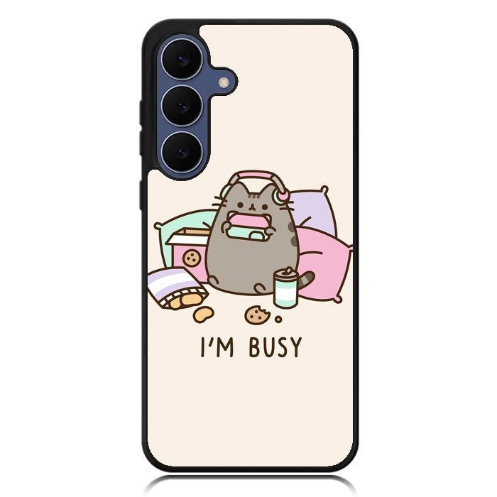 Pusheen The Cat Very Busy Samsung Galaxy S25 Plus , Samsung Galaxy S25+ Case DC1542