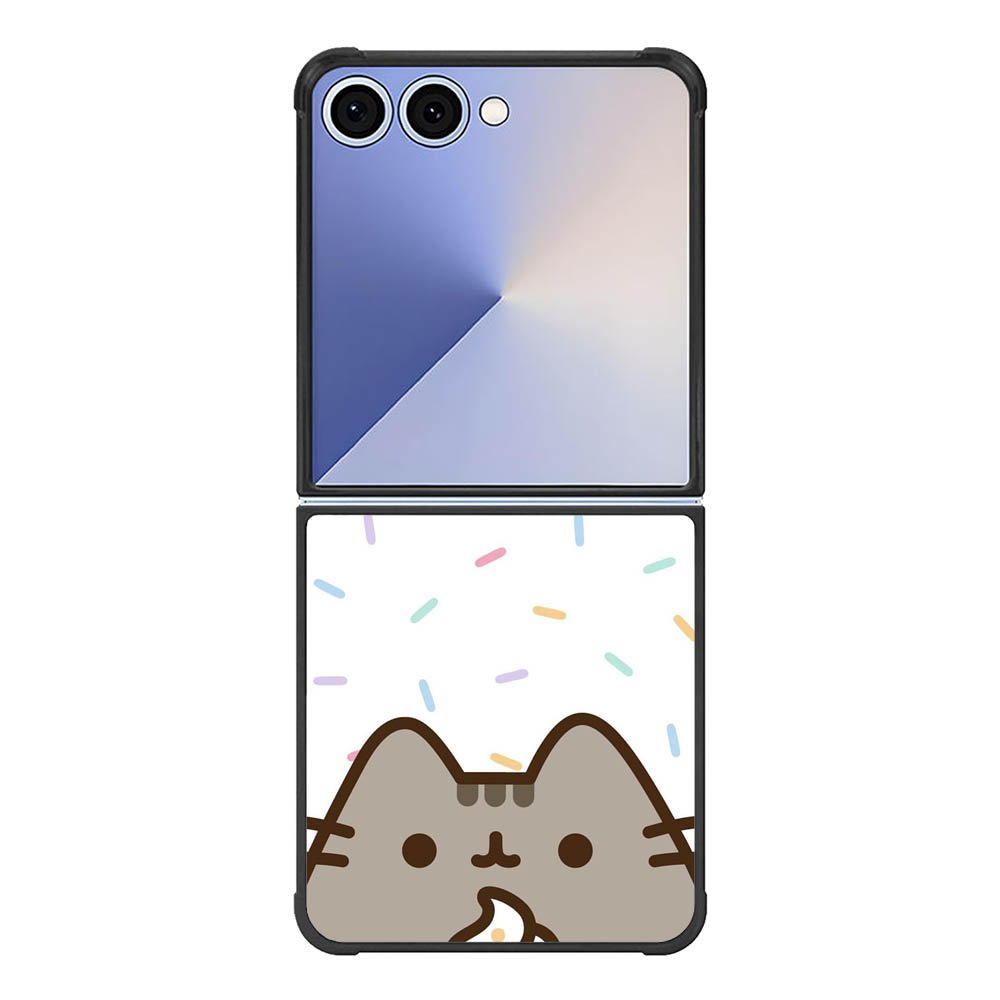 Pusheen The Cat Rainbow Cupcakes Samsung Galaxy Z Flip 7 5G Case
