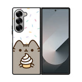 Pusheen The Cat Rainbow Cupcakes Samsung Galaxy Z Fold 7 5G Case