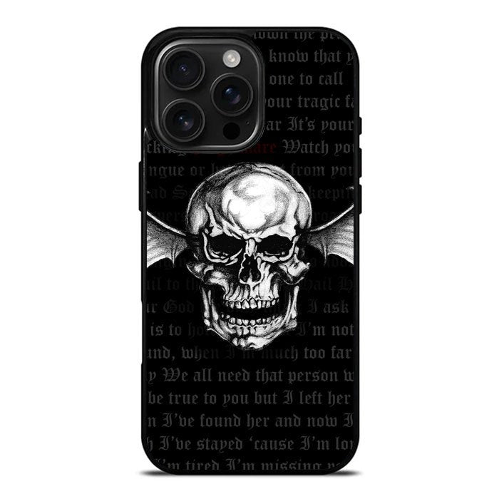 Deathbat Avenged Sevenfold iPhone 16 Pro Case DC0461