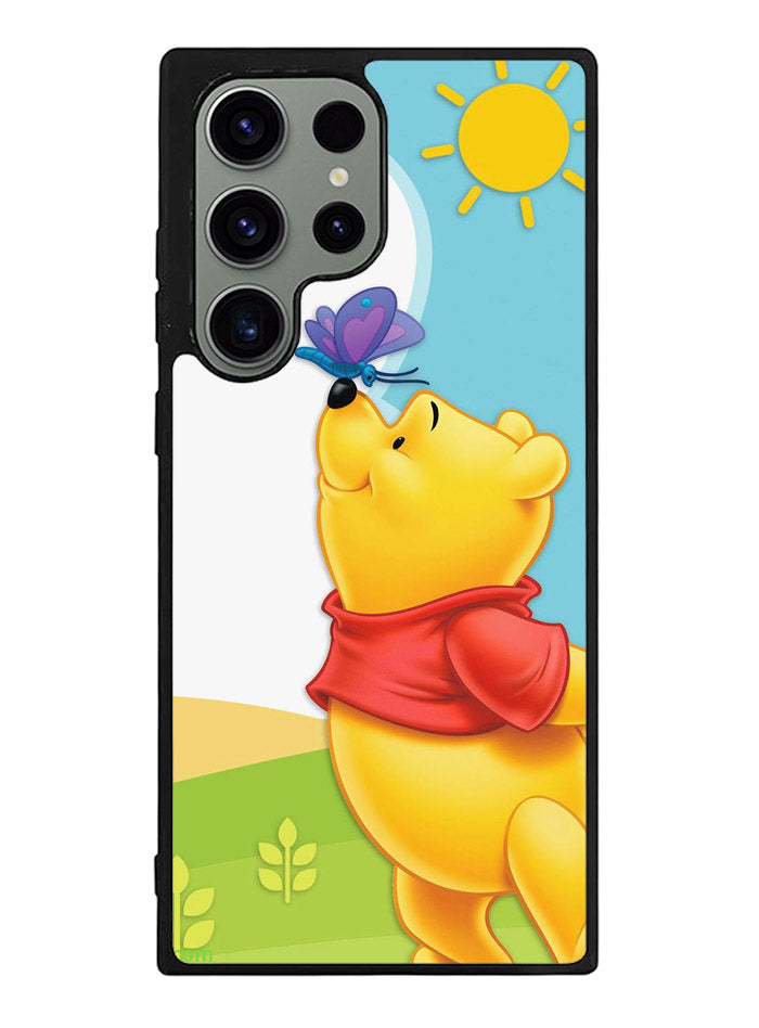 Winnie The Pooh Butterfly Summer Samsung Galaxy S23 Ultra 5G Case