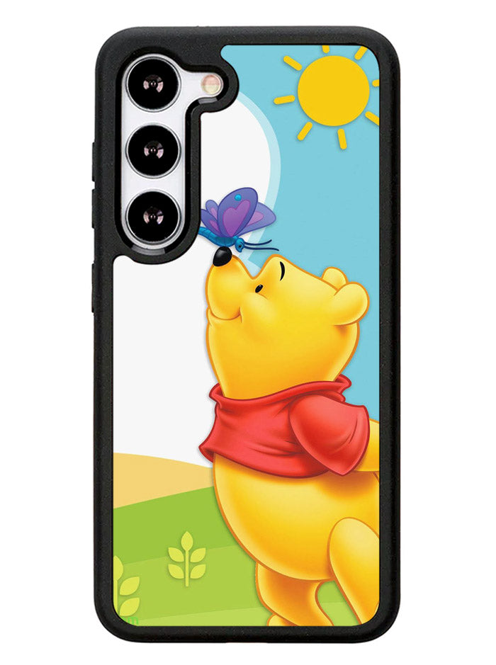 Winnie The Pooh Butterfly Summer Samsung Galaxy S23 Plus 5G / Samsung Galaxy S23+ 5G Case