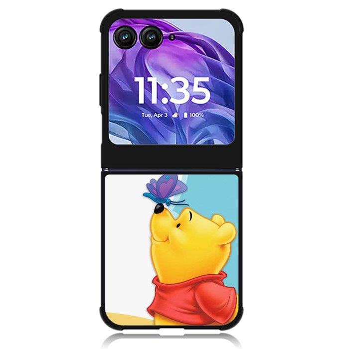 Winnie The Pooh Butterfly Summer Motorola Moto Razr Plus 2024 , Moto Razr+ 2024 Case