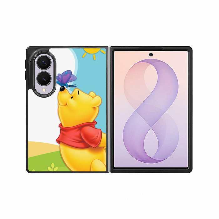 Winnie The Pooh Butterfly Summer Samsung Galaxy Z Fold 8 Case