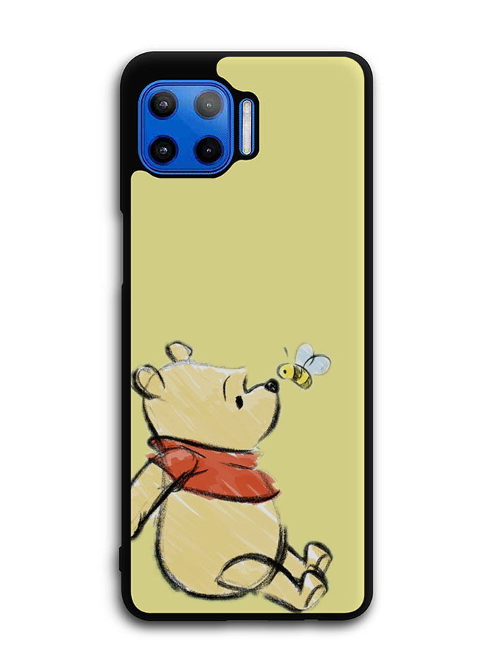 Winnie The Pooh And Bee Motorola Moto One 5G Case , Moto One 5G UW Case , Moto G 5G Plus Case