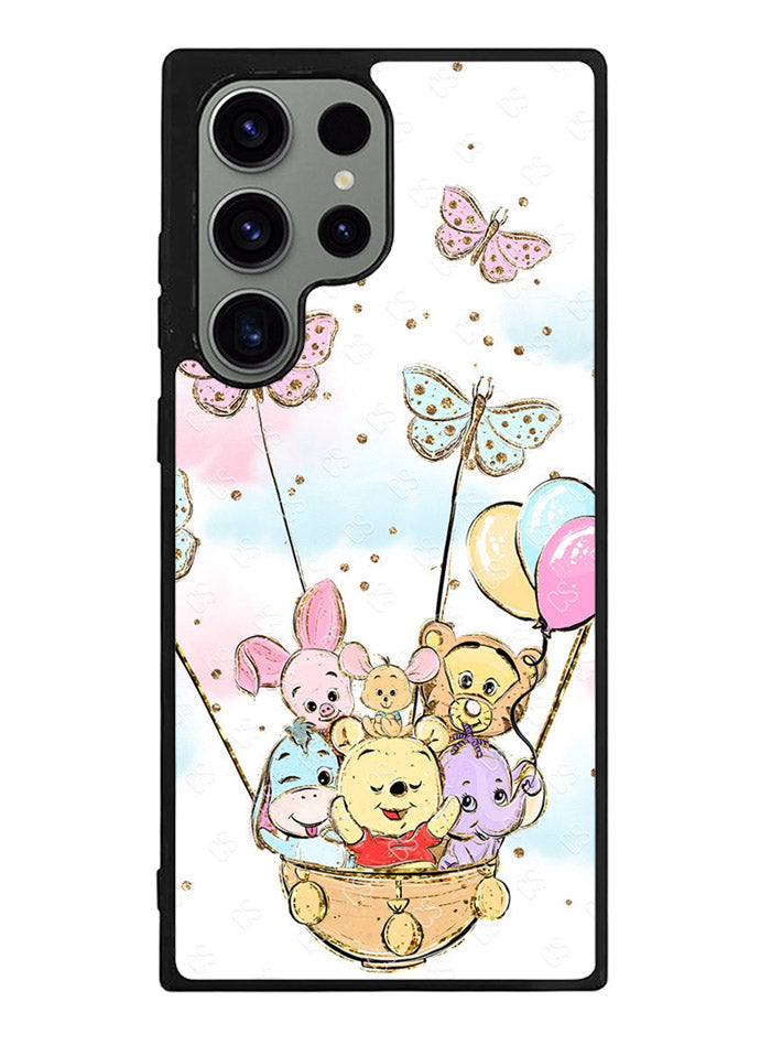 Winnie The Pooh And Butterfly Friends Samsung Galaxy S23 Ultra 5G Case