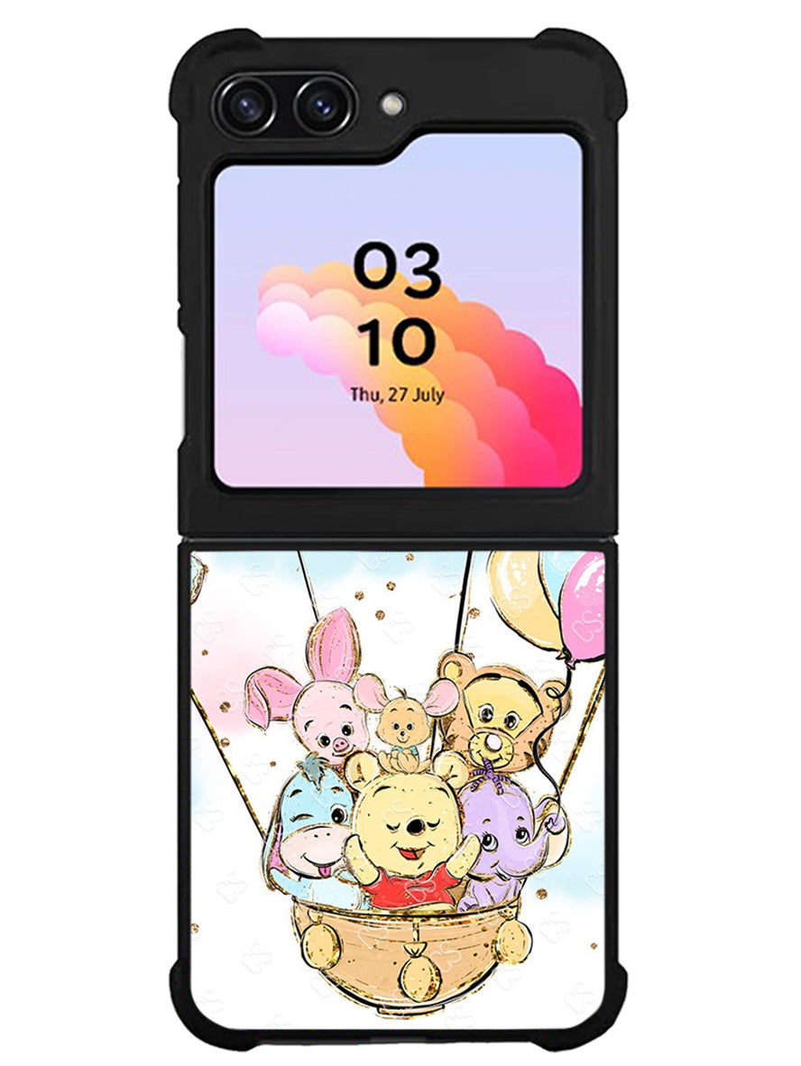 Winnie The Pooh And Butterfly Friends Samsung Galaxy Z Flip 5 5G 2023 Case