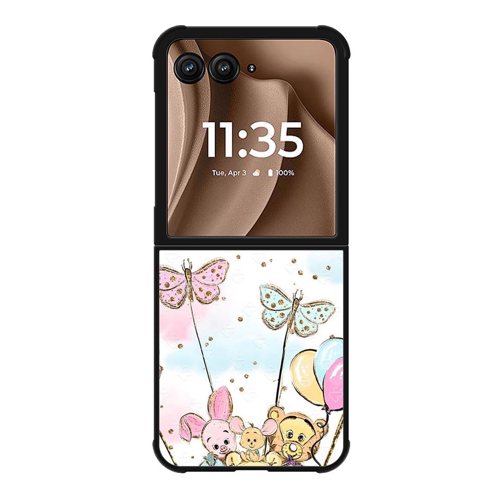 Winnie The Pooh And Butterfly Friends Motorola Moto RAZR Plus 2025 Case