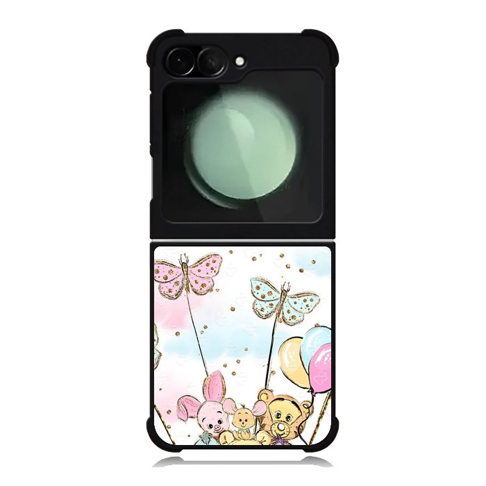 Winnie The Pooh And Butterfly Friends Samsung Galaxy Z Flip 6 Case