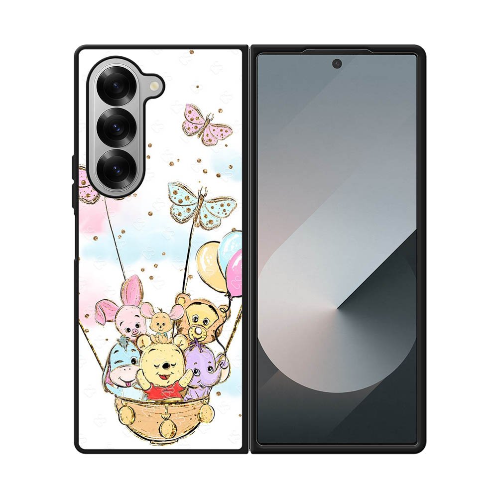 Winnie The Pooh And Butterfly Friends Samsung Galaxy Z Fold 7 5G Case