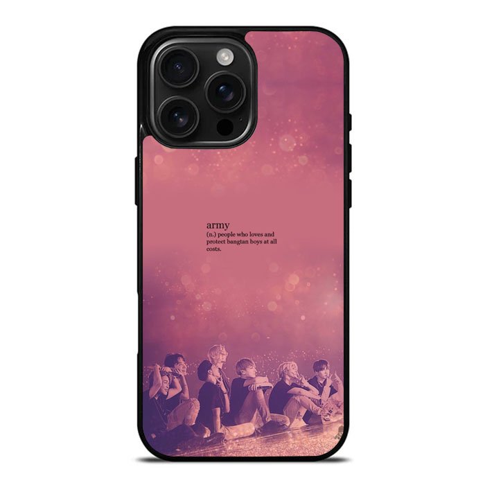 BTS Army Noun iPhone 16 Pro Max Case DC0247