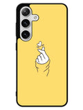 Saranghaeo Hand Love Yellow Samsung Galaxy S24 5G Case