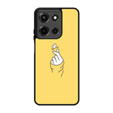 Saranghaeo Hand Love Yellow Motorola Moto G 5G 2025 Case DC7365