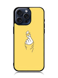 Saranghaeo Hand Love Yellow iPhone 15 Pro Case BLN6926