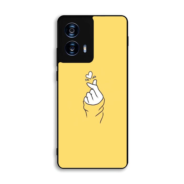 Saranghaeo Hand Love Yellow Motorola Moto G Power 5G 2024 Case DC2865