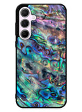 Red And Silver Abalone Samsung Galaxy A35 5G Case