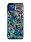 Red And Silver Abalone Motorola Moto One 5G Case , Moto One 5G UW Case , Moto G 5G Plus Case