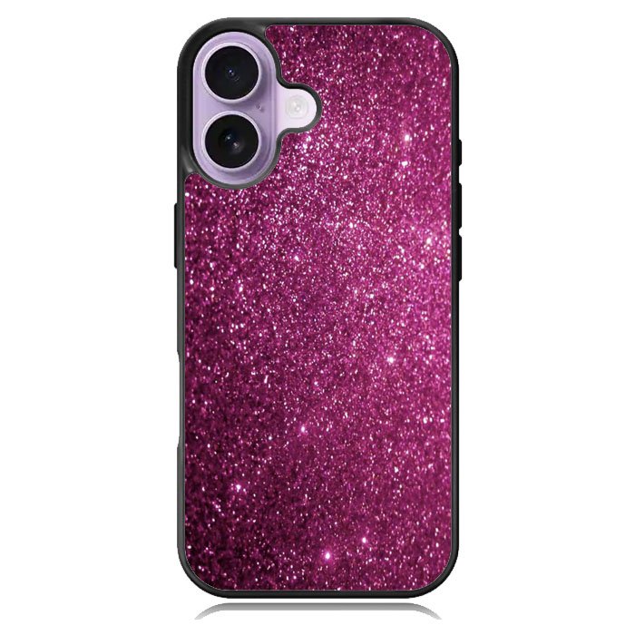 Purple Glitter iPhone 16 Plus Case DC1520