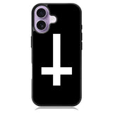 Satanic Cross iPhone 16 Plus Case DC1632