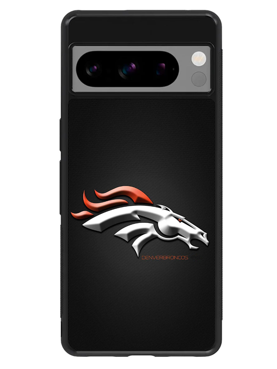 Denver Broncos Grey Background Google Pixel 8 Pro Case