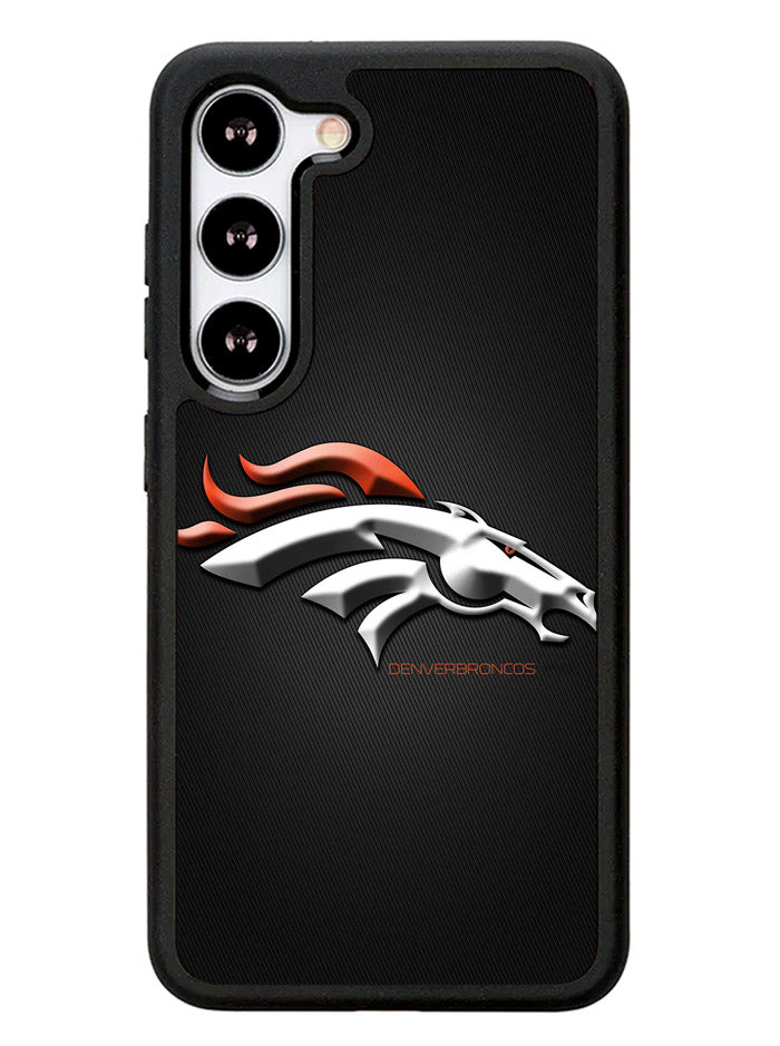 Denver Broncos Grey Background Samsung Galaxy S23 Plus 5G / Samsung Galaxy S23+ 5G Case