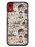 Classic Horror Pattern iPhone XR Case