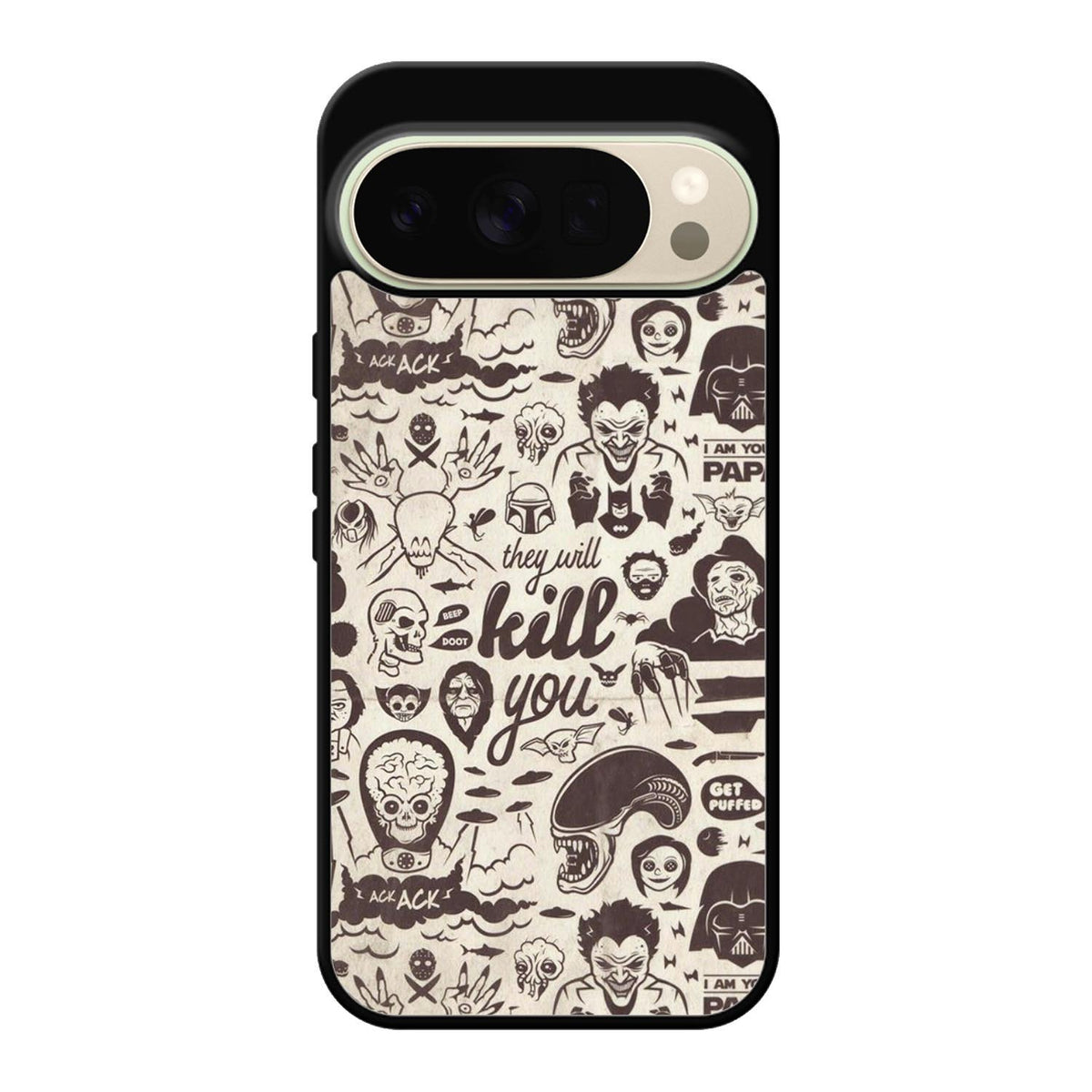 Classic Horror Pattern Google Pixel 10 Pro Case