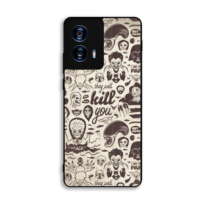 Classic Horror Pattern Motorola Moto G Power 5G 2024 Case DC5058