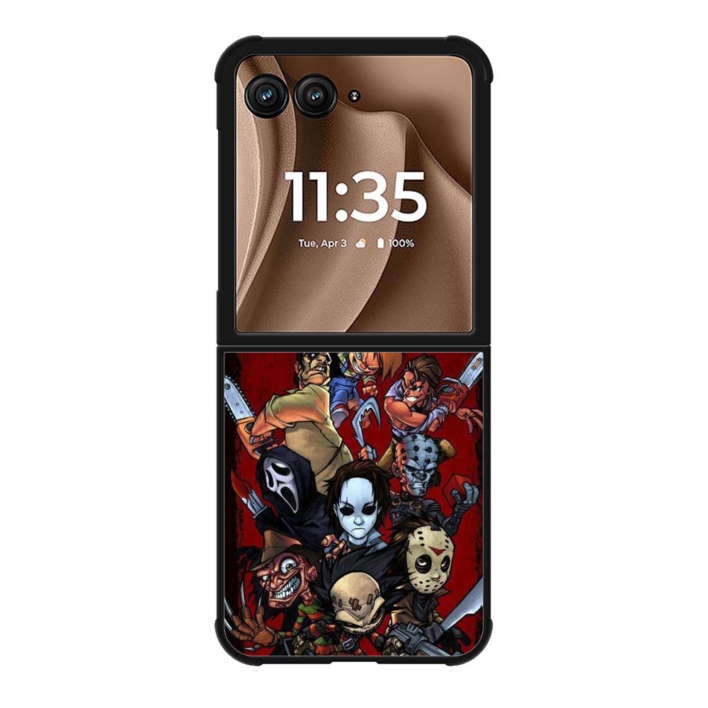 Classic Horror Movie Villains Motorola Moto RAZR Plus 2025 Case