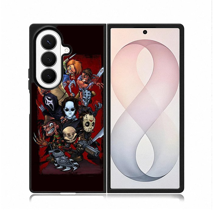 Classic Horror Movie Villains Samsung Galaxy Z Fold 8 Ultra Case DC0362