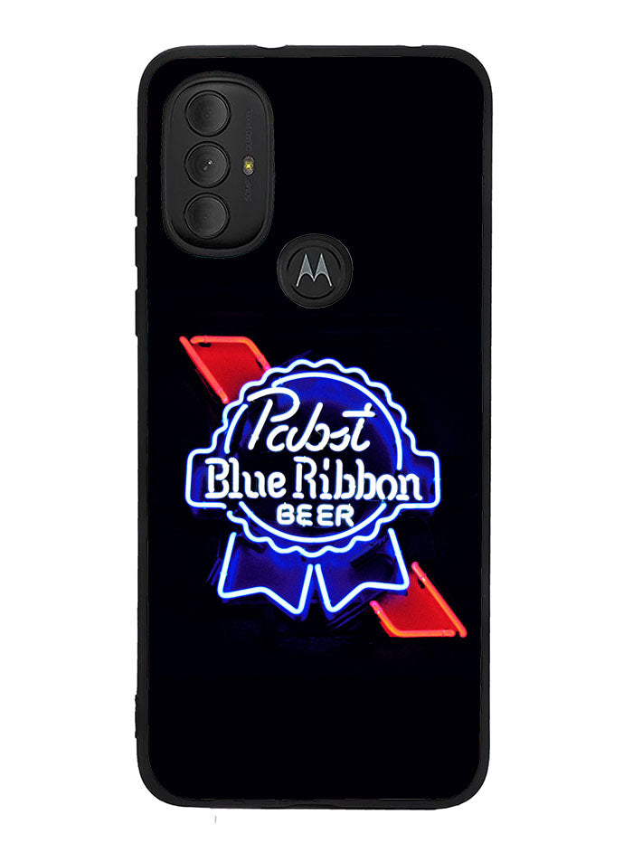 Pabst Blue Ribbon Neon Motorola Moto G Pure 2021 , Moto G Power 2022 Case