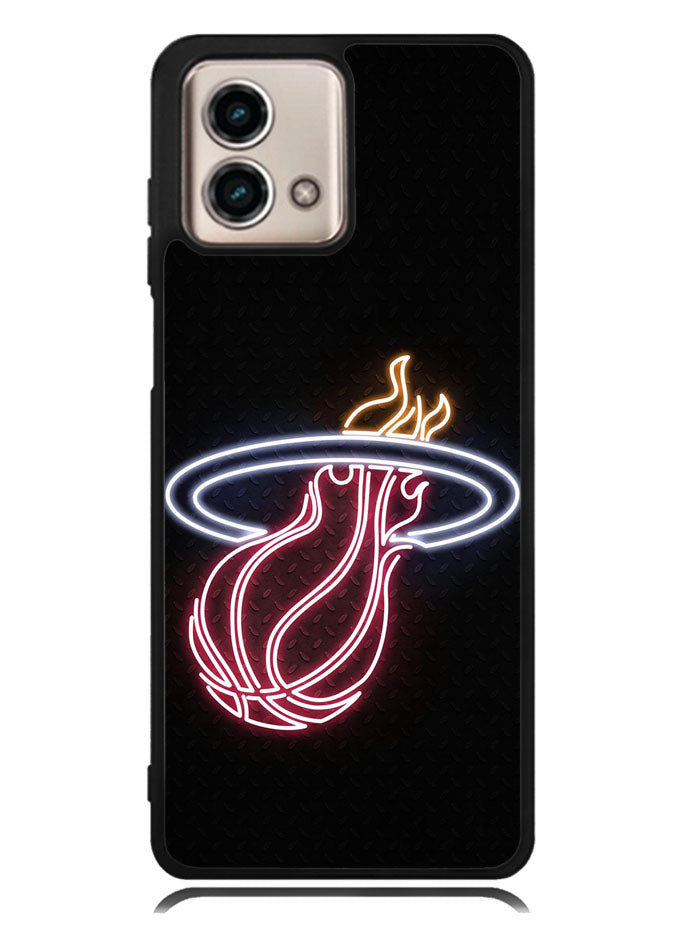 Miami Heat Neon Logo Motorola Moto G Stylus 5G 2023 Case