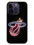Miami Heat Neon Logo iPhone 14 Pro Max Case BLN1558
