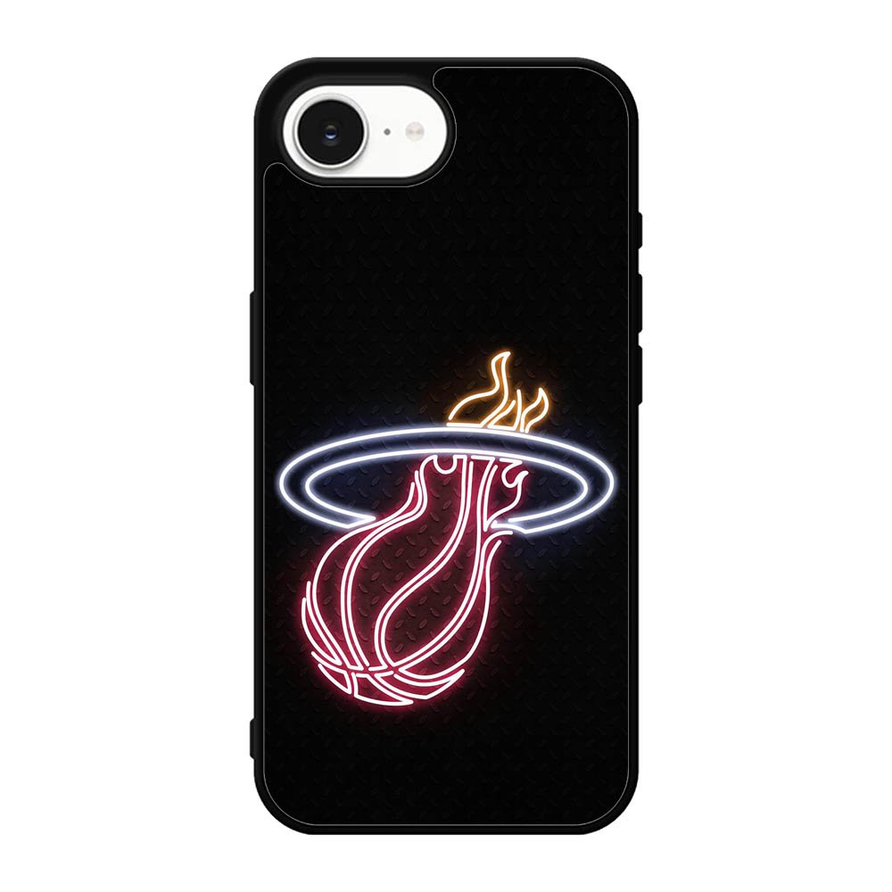 Miami Heat Neon Logo iPhone 17e Case