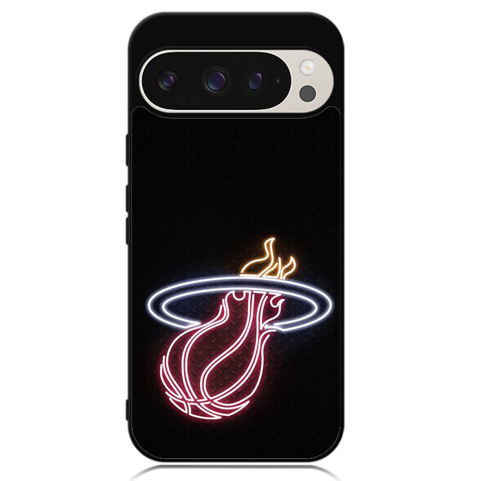 Miami Heat Neon Logo Google Pixel 9 Pro XL Case