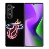 Miami Heat Neon Logo Samsung Galaxy Z Fold 6 Case