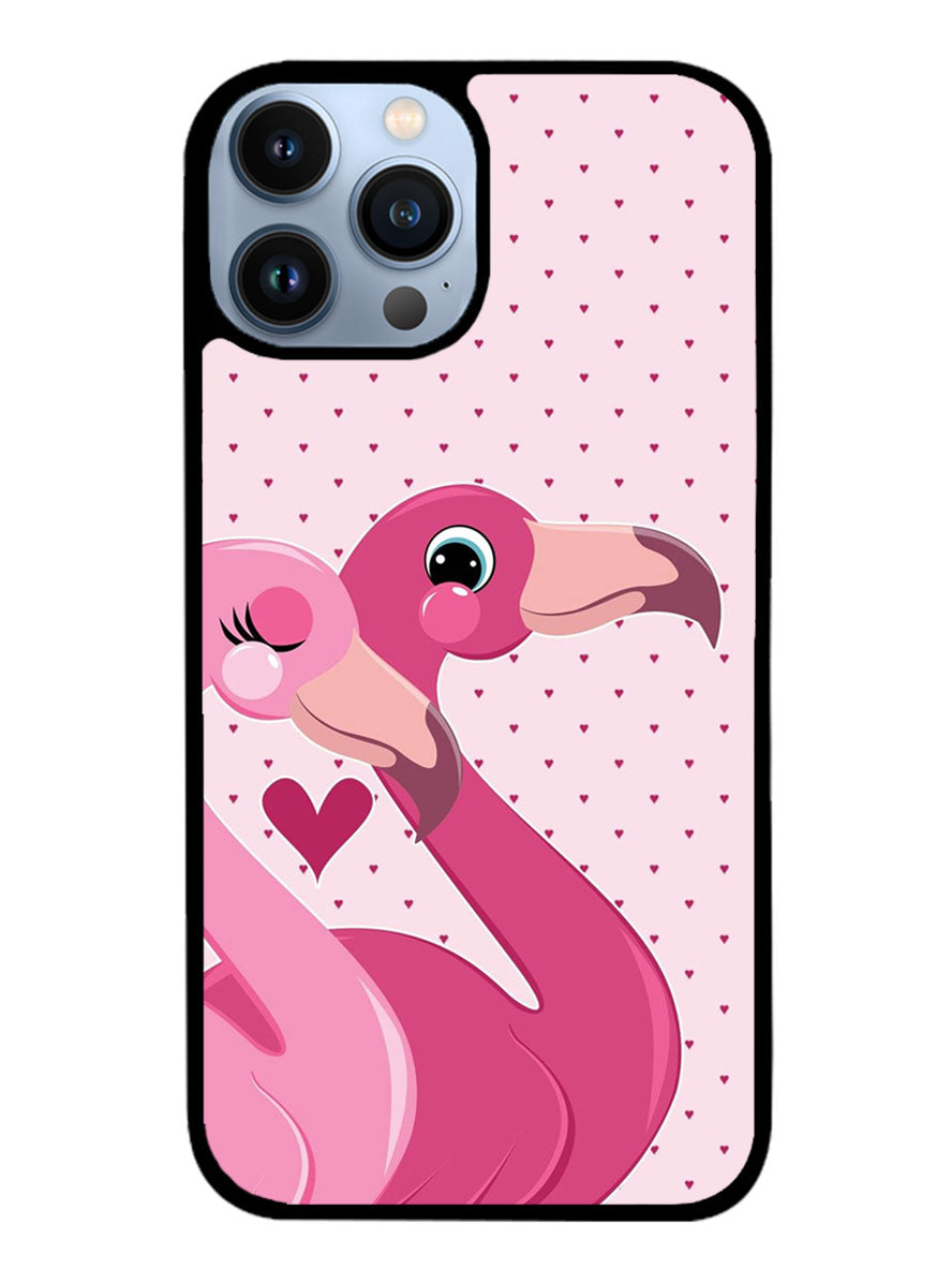 Flamingo Couple iPhone 13 Pro Case BLN5658