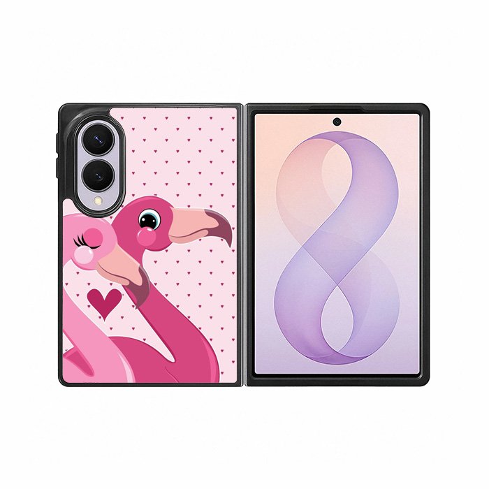 Flamingo Couple Samsung Galaxy Z Fold 8 Case