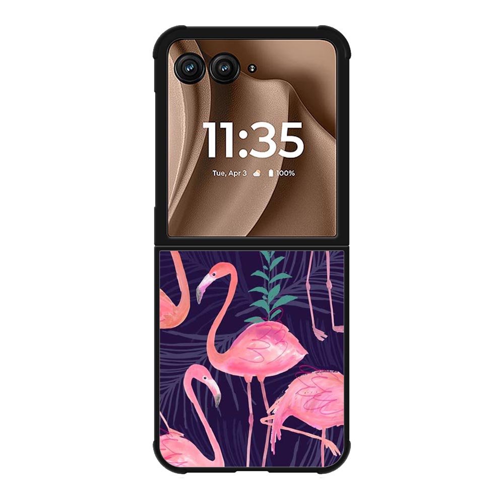 Flamingo Purple Pattern Motorola Moto RAZR Plus 2025 Case